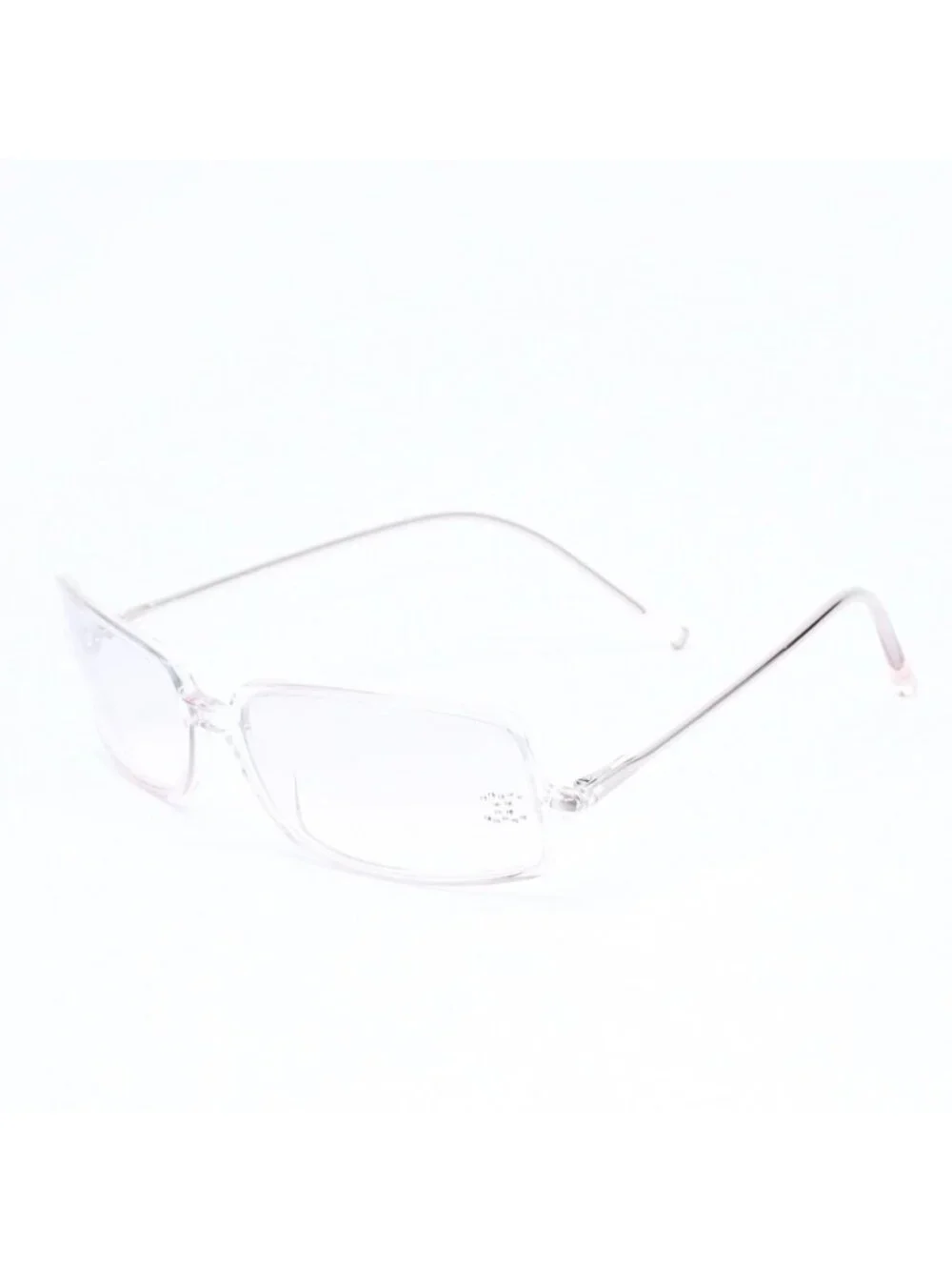 Chanel Sunglasses Eyewear CC Logo Rhinestone Clear Gray